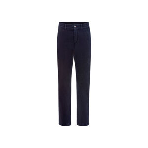 LIVERGY® Pánske menčestrové nohavice „Straight Fit" (52, námornícka modrá)