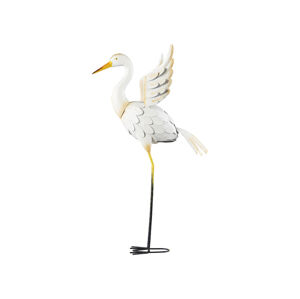 LIVARNO home Záhradný dekoratívny vták (biela volavka)