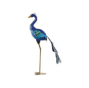 LIVARNO home Záhradný dekoratívny vták (páv (stiahnutý chvost))