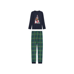 pepperts!® Chlapčenské vianočné pyžamo (158/164, navy modrá/zelená)